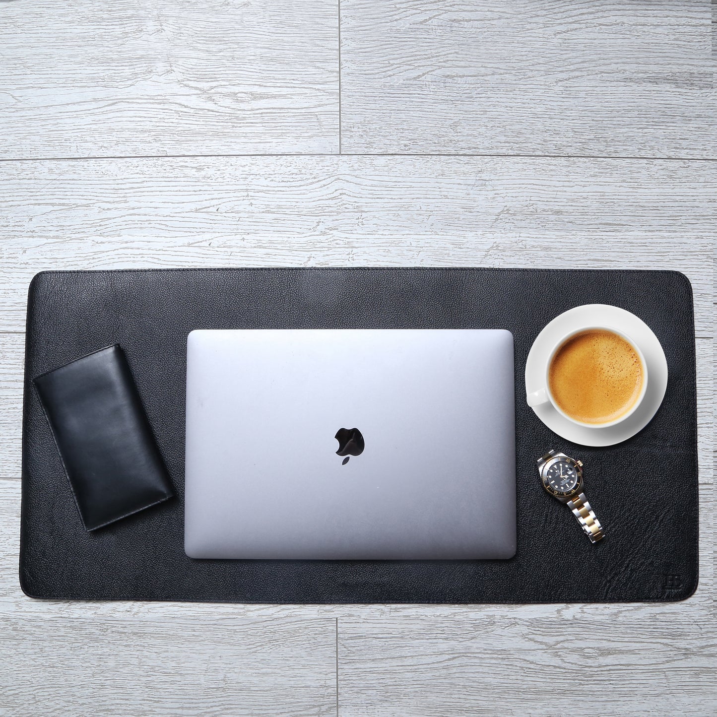 Leather Desk & Laptop Mat (Black)